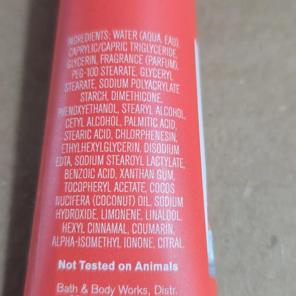 Bath & Body Works hand cream